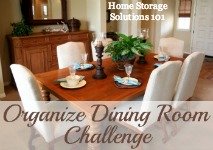 Organize Dining Room Challenge