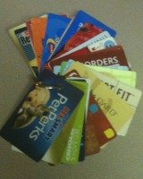 organize gift cards
