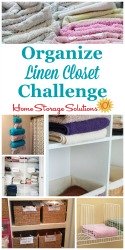 Organize Linen Closet Challenge