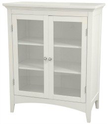 white linen cabinet