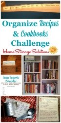 organize recipes and cookbooks challenge