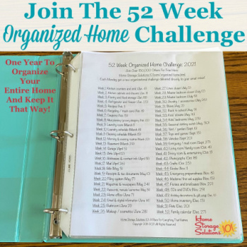 Join the 52 Week Organized Home Challenge