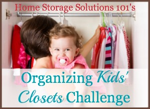 organizing kids' closet