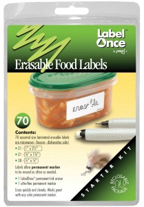 erasable food container labels