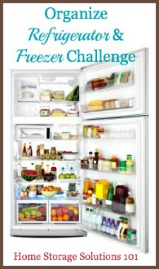 Organizing Refrigerator And Freezer Challenge: Step By Step Instructions {Part of the 52 Weeks to an Organized Home Challenge on Home Storage Solutions 101} #OrganizedHome #HomeStorageSolutions101 #52WeekChallenge