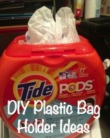 DIY plastic bag holder ideas