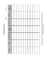 printable monthly bill organizer form