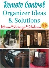 remote control organizer ideas and solutions
