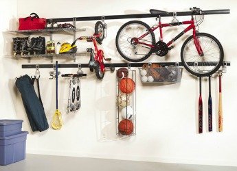 rubbermaid fast track garage wall storage system