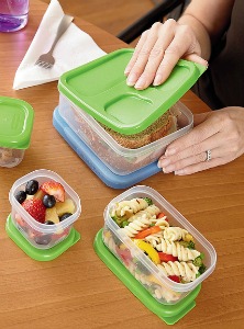 Rubbermaid LunchBlox Kids Lunch Box & Food Prep Containers with Blue Ice