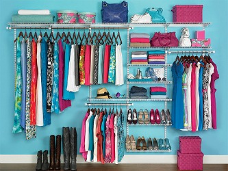 rubbermaid wall closet storage system