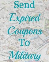 send expired coupons to military