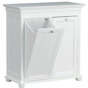 white tilt out hamper