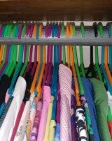 backward hangers in closet
