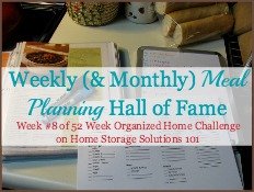 weekly and monthly meal planning hall of fame