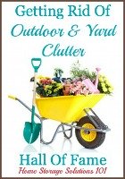 getting rid of outdoors and yard clutter hall of fame