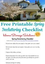 Spring Decluttering Checklist