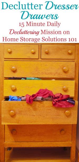 How To Get Rid Of Dresser Drawer Clutter