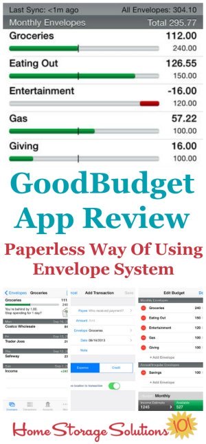 Reviews of the free GoodBudget app, for Apple and Android, that helps you budget using a paperless version of the envelope system {on Home Storage Solutions 101} Reviews of the free GoodBudget app, for Apple and Android, that helps you budget using a paperless version of the envelope system {on Home Storage Solutions 101}