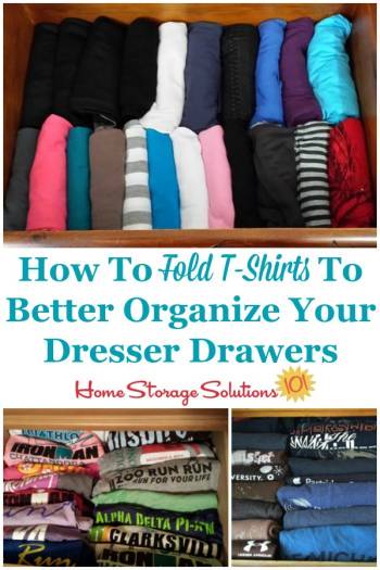 How To Fold T Shirts Simple Trick For Organizing Your Shirt Drawer