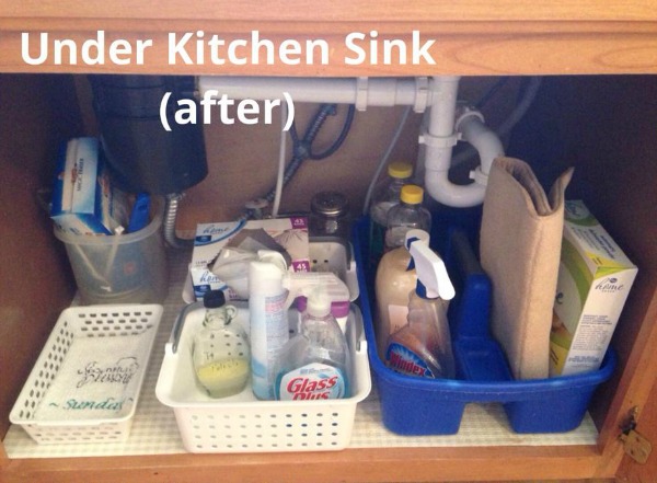 Cleaning & Organizing Under The Kitchen Sink - Love of Family & Home