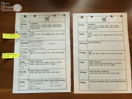 Meal planning worksheets can help you stay organized with your family's menu plan {featured on Home Storage Solutions 101}