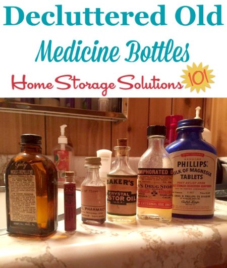 How to declutter old medication and first aid supplies {one of the #Declutter365 missions on Home Storage Solutions 101} #ClutterControl #ClutterFreeLife