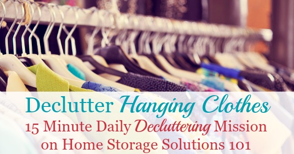 How to declutter your closet of excess hanging clothes, including tips for what clothes to choose, why this important, and before and after pictures from others who've done the mission to get you inspired {on Home Storage Solutions 101} How to declutter your closet of excess hanging clothes, including tips for what clothes to choose, why this important, and before and after pictures from others who've done the mission to get you inspired {on Home Storage Solutions 101}