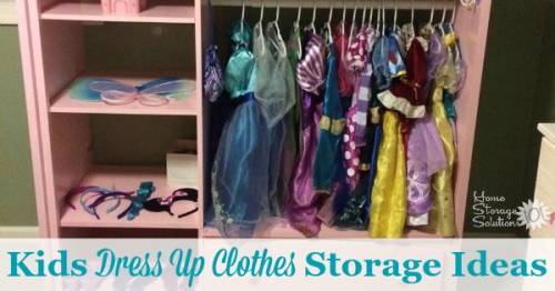 kids dress up clothes storage