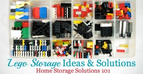 Lots of real life Lego storage ideas and solutions {on Home Storage Solutions 101}