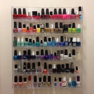 Amazon.com: Hexsonhoma 24 Inch Clear Nail Polish Wall Rack with Removable  End Caps Set of 6, Acrylic Nail Polish Organizer Wall Mounted,Nail Polish  Sorage Shelves for 150 Bottles (24 Inch) : Beauty