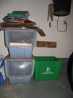 Picture 4: Recycling center in garage
