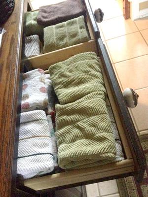 The Best Way to Store Kitchen Towels