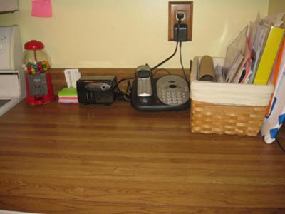 After - installed paper towel dispenser on wall