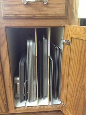 Bakeware Organizer - DIY Cabinet Dividers