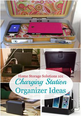 Charging Station Organizer Ideas For Phones & Other Electronics