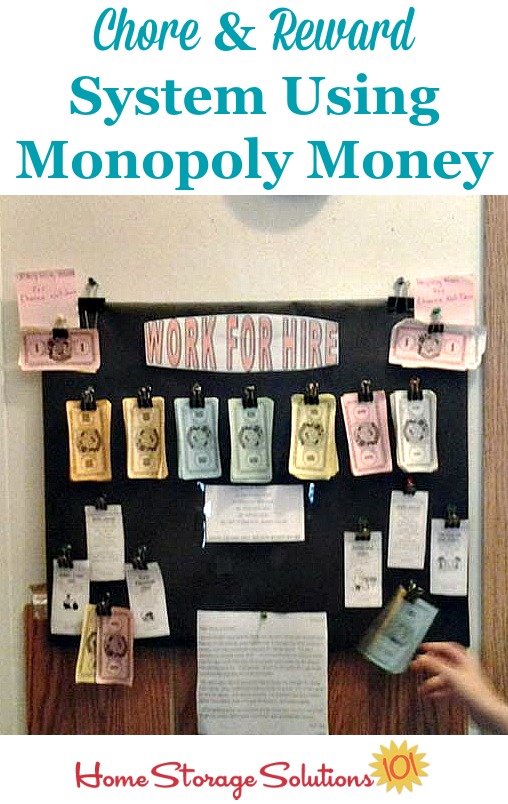 Chore Chart With Money