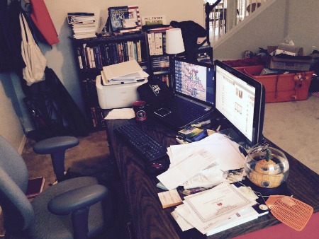 desk clutter desk clutter
