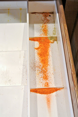 Oops - some spices spilled out