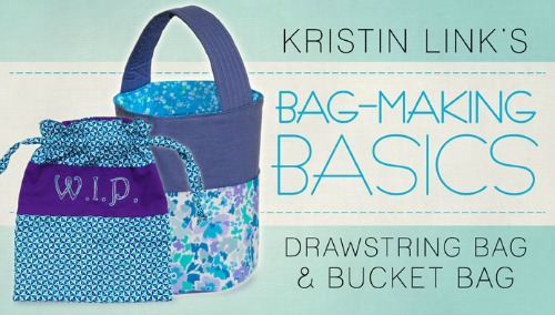 Craftsy free bag making basics class for making drawstring and bucket bags Craftsy free bag making basics class for making drawstring and bucket bags