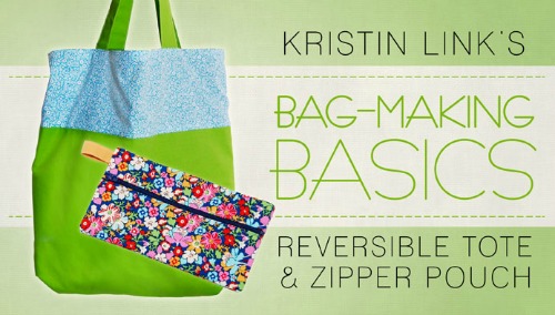 Craftsy free bag making basics class for making tote and zipper pouch Craftsy free bag making basics class for making tote and zipper pouch