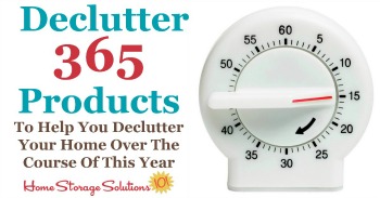 Declutter 365 products to help you declutter your home over the course of the year