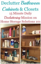 How To Declutter Bathroom Cabinets