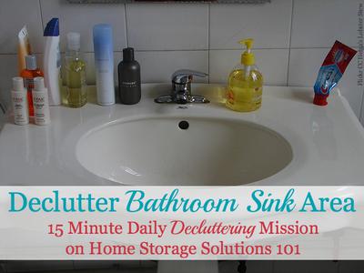 How To Declutter Your Bathroom Sink & Counter {& Make It A Daily Habit}