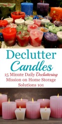 How To Declutter Candles