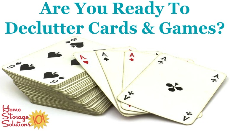How to declutter card games and board games {one of the #Declutter365 missions on Home Storage Solutions 101}