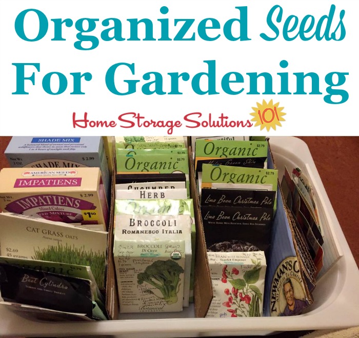 Organized seeds for use in gardening {featured on Home Storage Solutions 101} Organized seeds for use in gardening {featured on Home Storage Solutions 101}
