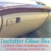 Declutter Glove Box