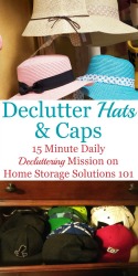 How To Declutter Hats &Amp; Caps