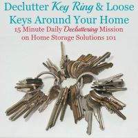 declutter key ring mission